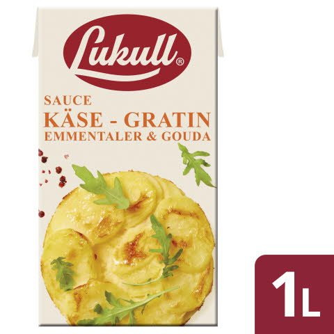 LUKULL Käse Gratin Sauce Emmentaler 6x1l