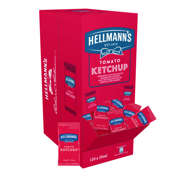Hellmanns Ketchup 120x20 ml Beutel
