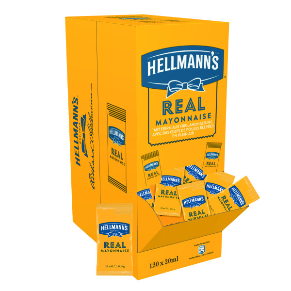 Hellmanns Real Mayonnaise 120x20ml Beutel